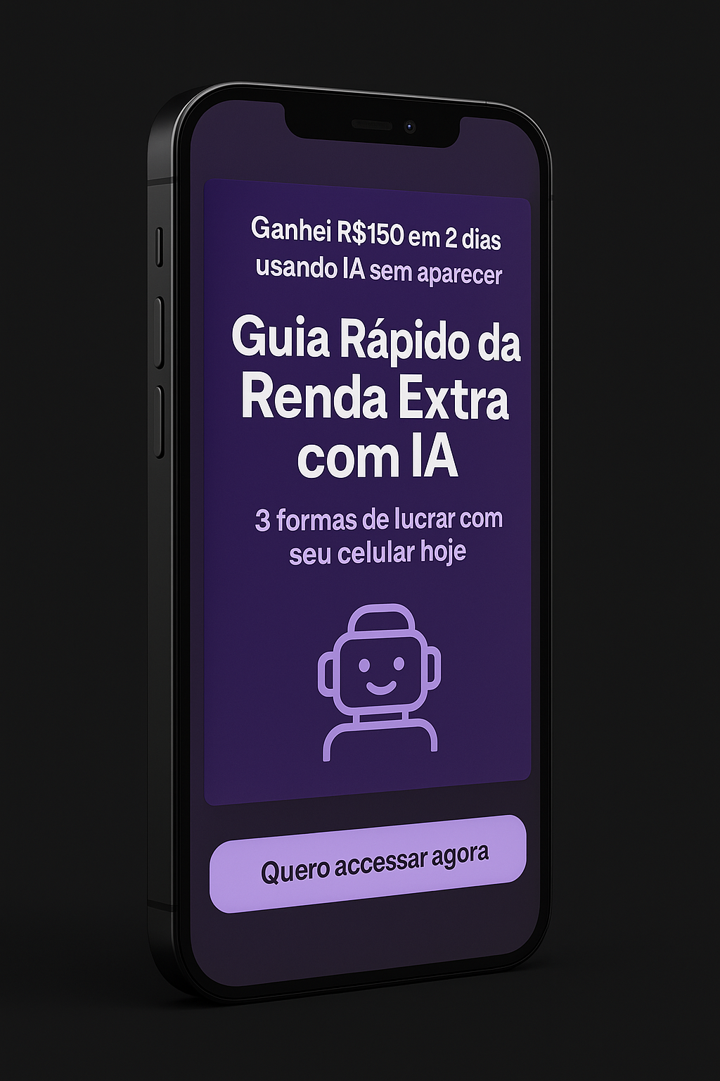 Guia Rápido da Renda Extra com IA no smartphone